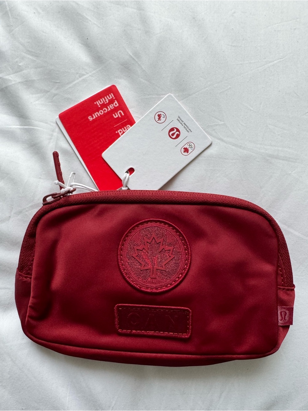 Lululemon Team Canada Future Legacy Burgundy Mini Belt Bag Fannypack